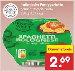 Netto Marken-Discount Genuss Welt Fertiggerichte Angebot