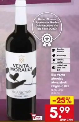 Netto Marken-Discount Venta Morales Bio Monastrell Organic Angebot
