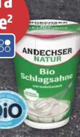 E-Center Andechser Natur Bio Schlagsahne Angebot