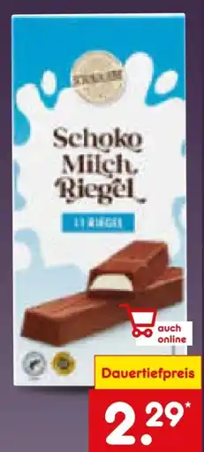 Netto Marken-Discount Schokoliebe Schoko-Milch-Riegel Angebot