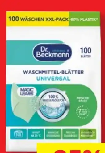 Lidl Dr. Beckmann Waschmittel-Blätter XXL Angebot
