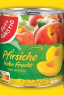 E-Center Gut & Günstig Pfirsiche Halbe Frucht Angebot