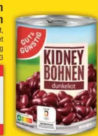 E-Center Gut & Günstig Kidneybohnen Angebot