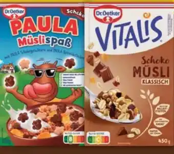E-Center Dr. Oetker Vitalis Schoko Müsli Angebot