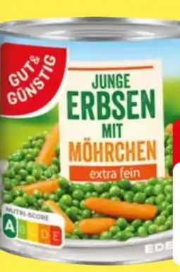 Edeka Gut & Günstig Junge Erbsen mit Möhrchen Angebot