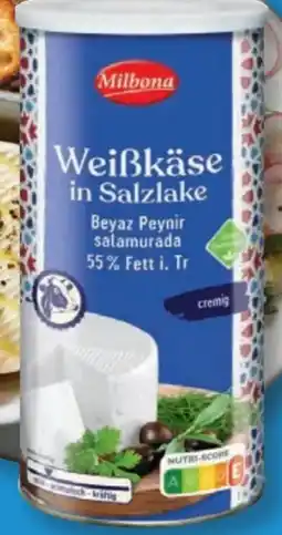 Lidl Milbona Weißkäse in Salzlake Angebot