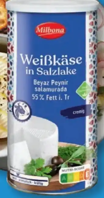 Lidl Milbona Weißkäse in Salzlake Angebot