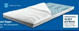 Lidl f.a.n. 7-Zonen-Kaltschaumtopper Big Komfort Plus Angebot