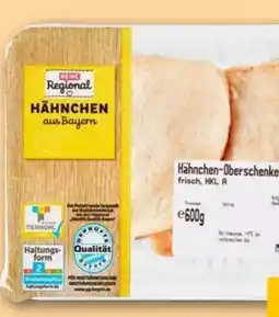 REWE Center Rewe Regional Hähnchen-Oberschenkel Angebot