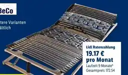 Lidl BeCo Matratzen Tellerlattenrost Angebot