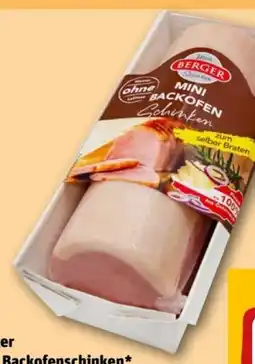 REWE Center Berger Mini Backofenschinken Angebot
