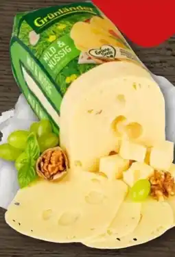 REWE Center Grünländer Schnittkäse Mild-Nussig Angebot