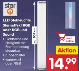 Netto Marken-Discount Star-Q LED-Stehleuchte Sterneffekt Angebot