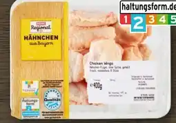 REWE Rewe Regional Chicken Wings Angebot