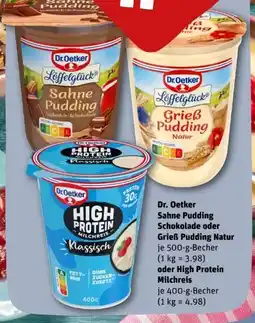 REWE Center Dr. Oetker Sahne Pudding Vollmilch Schokolade Angebot