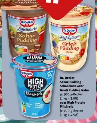 REWE Center Dr. Oetker Sahne Pudding Vollmilch Schokolade Angebot