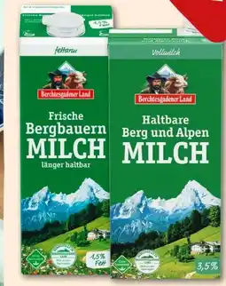REWE Center Berchtesgadener Land Frische Bergbauern Milch Angebot