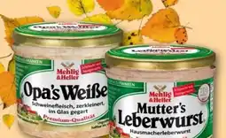 REWE Center Mehlig & Heller Wurst im Glas Angebot
