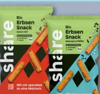 REWE Center Share Bio Erbsen Snack Angebot