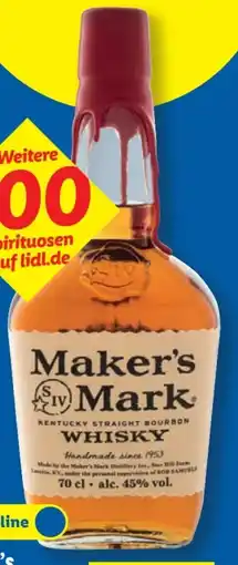 Lidl Maker`s Mark Kentucky Straight Bourbon Whisky Angebot