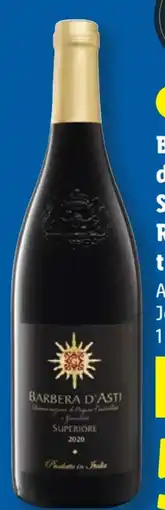 Lidl Barbera D’Asti Superiore Angebot