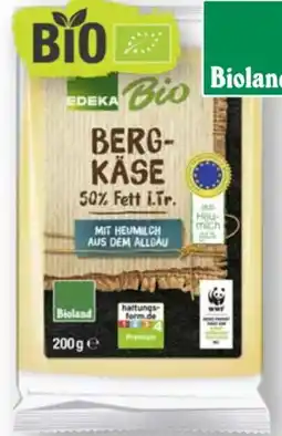 Scheck-in-Center Edeka Bio Bio-Bergkäse Angebot