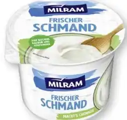 Scheck-in-Center Milram Frischer Schmand Angebot