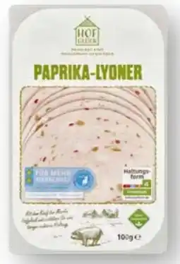 Scheck-in-Center Hofglück Lyoner Angebot