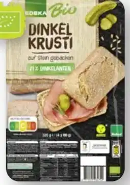 Scheck-in-Center Edeka Bio Dinkel Krusti Angebot