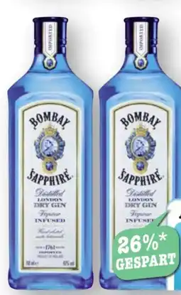 Scheck-in-Center Bombay Sapphire London Dry Gin Angebot