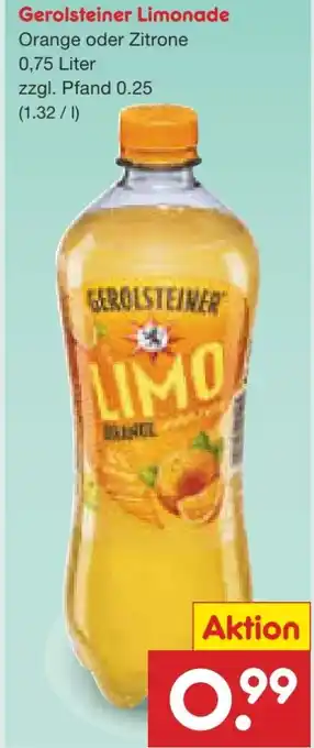 Netto Marken-Discount Gerolsteiner Limonaden Angebot