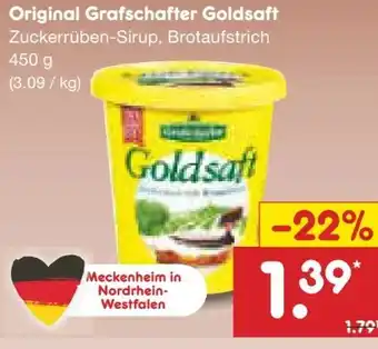 Netto Marken-Discount Grafschafter Krautfabrik Vegan Original Goldsaft Angebot