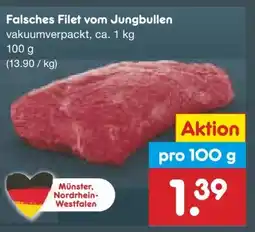 Netto Marken-Discount Falsches Filet vom Jungbullen Angebot