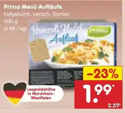 Netto Marken-Discount Prima Menü Aufläufe Angebot