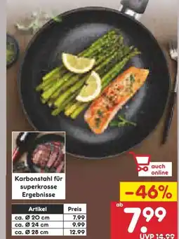 Netto Marken-Discount Brat Maxx Karbonstahl-Bratpfanne 20 cm Angebot