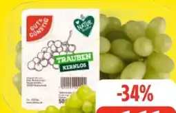 Edeka Frischemarkt Gut & Günstig Tafeltrauben Angebot