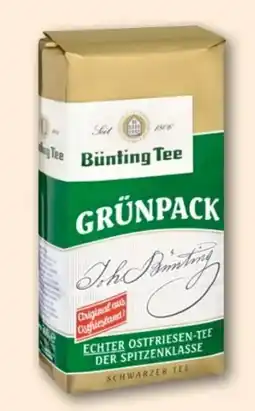 REWE Bünting Tee Grünpack Echter Ostfriesen-Tee Angebot