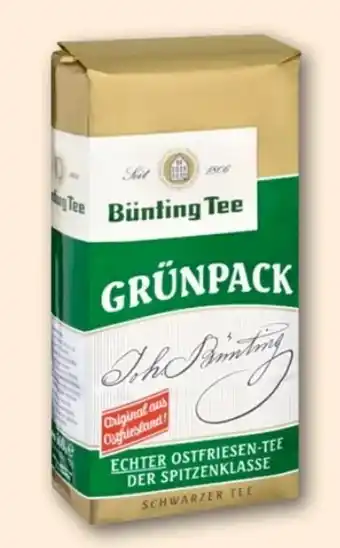 REWE Bünting Tee Grünpack Echter Ostfriesen-Tee Angebot