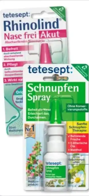 Budni Tetesept Rhinolind Nasenspray Angebot