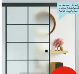 Hellweg Durabil Glasschiebetür-Set Loft Angebot
