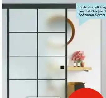 Hellweg Durabil Glasschiebetür-Set Loft Angebot