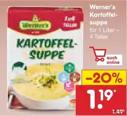Netto Marken-Discount Werner's Spezialitäten Kartoffelsuppe Angebot