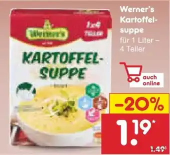 Netto Marken-Discount Werner's Spezialitäten Kartoffelsuppe Angebot