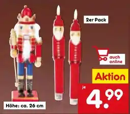 Netto Marken-Discount Dekor LED Stabkerzen Angebot