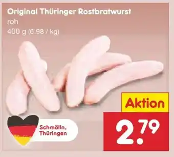 Netto Marken-Discount Original Thüringer Rostbratwurst Angebot