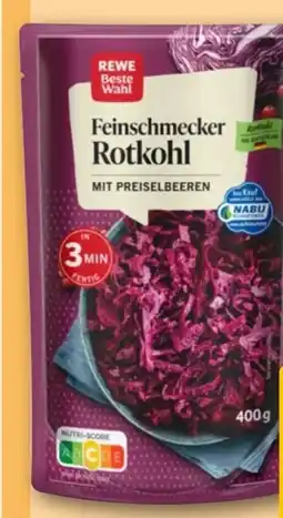 REWE Rewe Beste Wahl Feinschmecker Rotkohl mit Preiselbeeren Angebot