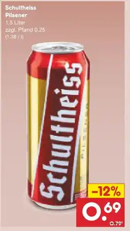 Netto Marken-Discount Schultheiss Pilsener Angebot