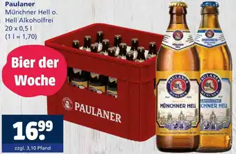 Getränkewelt Paulaner münchner hell o. hell alkoholfrei Angebot