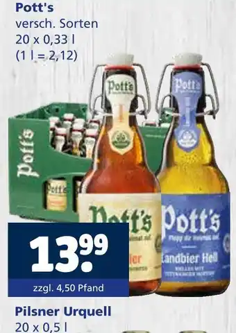 Getränkewelt Pott's Angebot