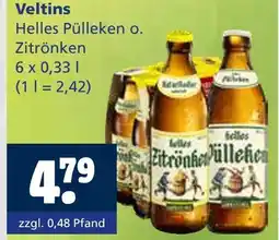 Getränkewelt Veltins helles pülleken o. zitronken Angebot
